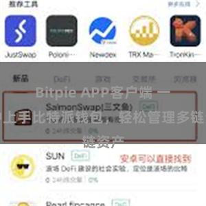 Bitpie APP客户端 一分钟上手比特派钱包，轻松管理多链资产