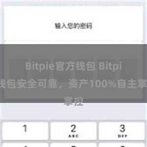 Bitpie官方钱包 Bitpie钱包安全可靠，资产100%自主掌控