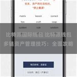 比特派国际钱包 比特派钱包多链资产管理技巧：全面攻略