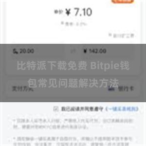 比特派下载免费 Bitpie钱包常见问题解决方法