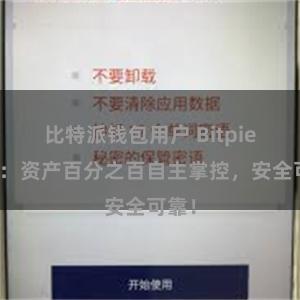 比特派钱包用户 Bitpie钱包：资产百分之百自主掌控，安全可靠！