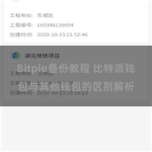 Bitpie备份教程 比特派钱包与其他钱包的区别解析