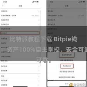 比特派教程下载 Bitpie钱包：资产100%自主掌控，安全可靠。