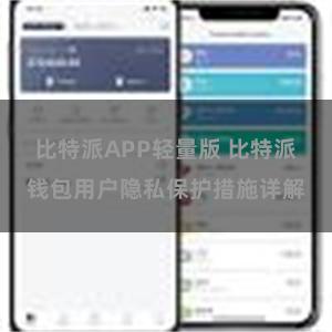 比特派APP轻量版 比特派钱包用户隐私保护措施详解