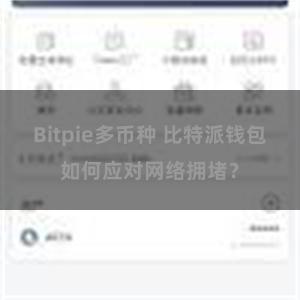 Bitpie多币种 比特派钱包如何应对网络拥堵？