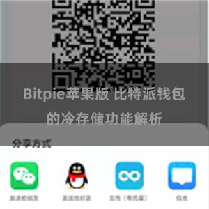 Bitpie苹果版 比特派钱包的冷存储功能解析