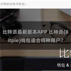 比特派最新版本APP 比特派(Bitpie)钱包适合何种用户？